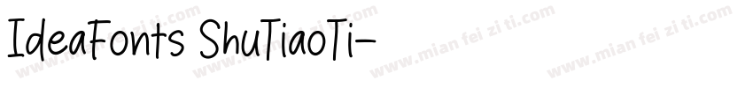 IdeaFonts ShuTiaoTi字体转换